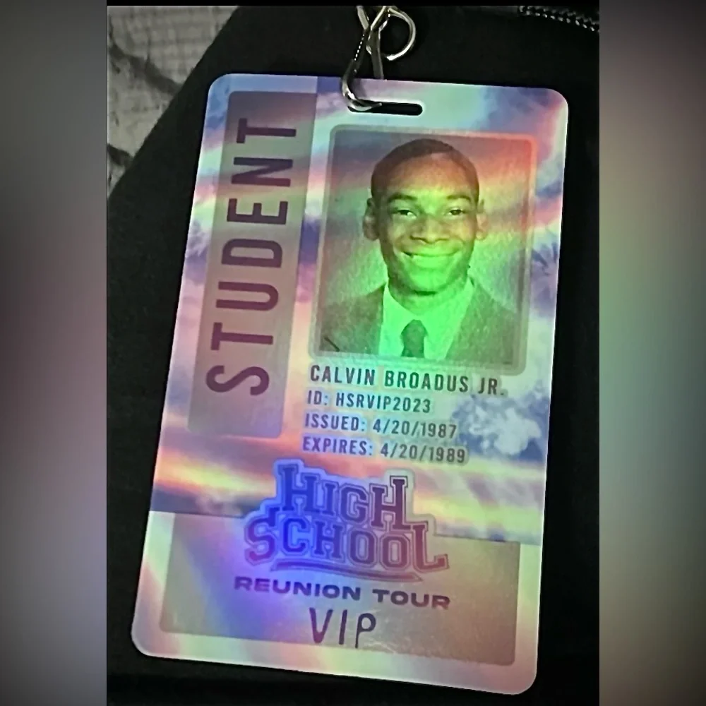 Snoop Dogg VIP Hologram Badge Lanyard 8/27/2023 Show High School Tour NEW